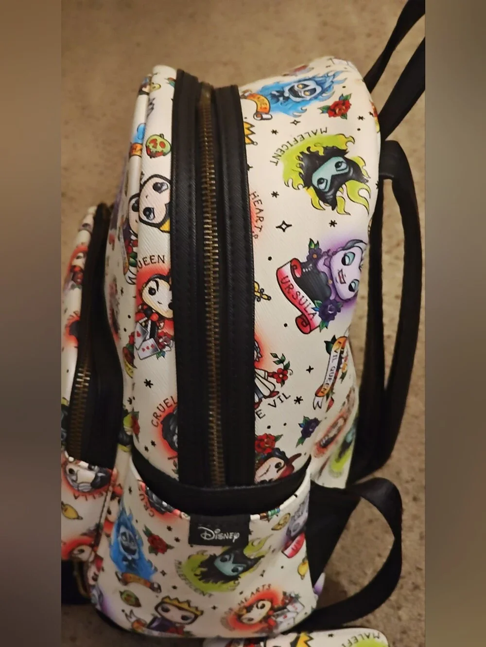 pop! By Loungefly Backpack Disney Villains Tattoo Mini Backpack and Wallet Set